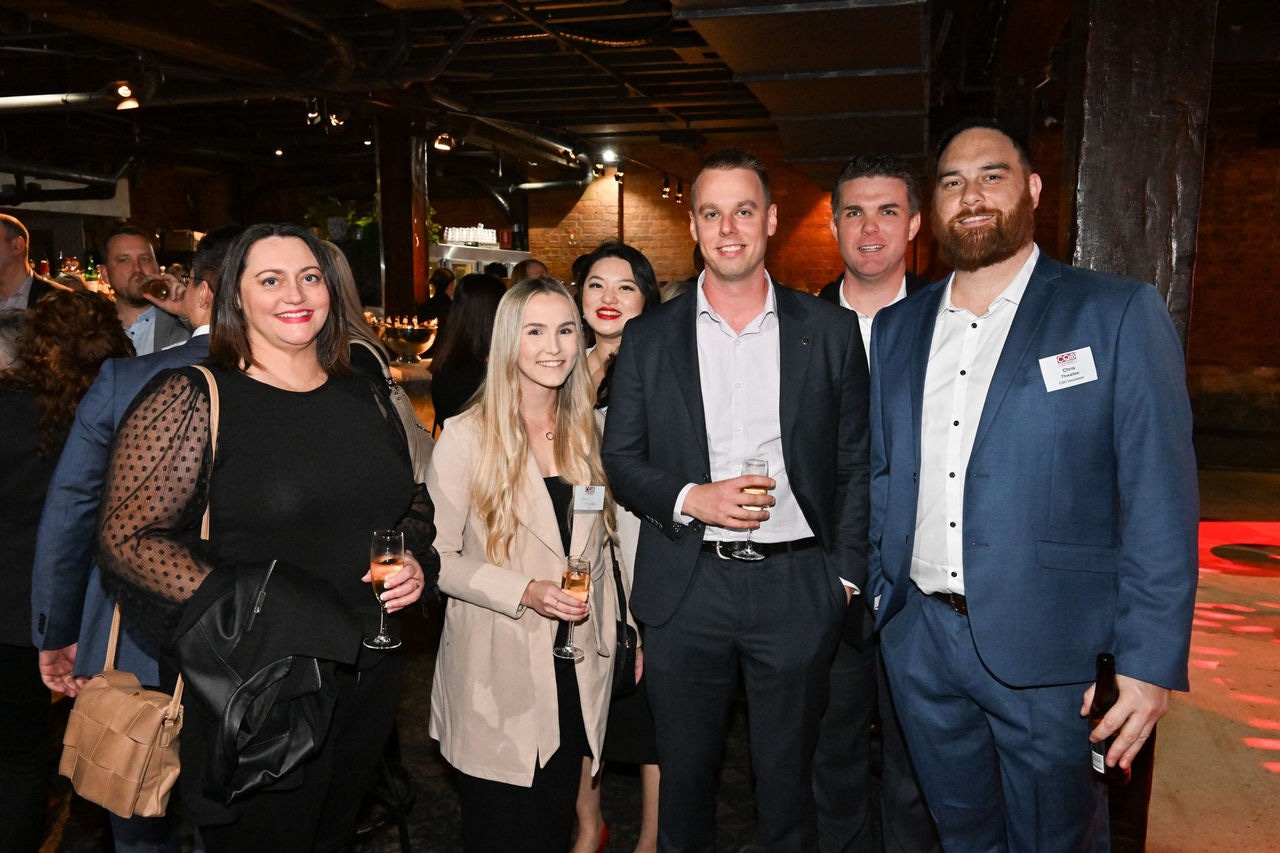 Chris with the rest of CGU staff at an event