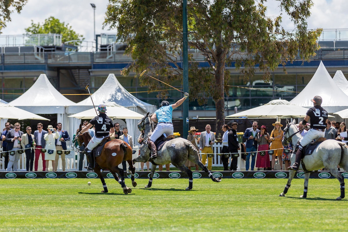 Guys on their horse on an polo sport event