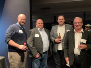 Few guys with their drink at the 2022 CGU edge event